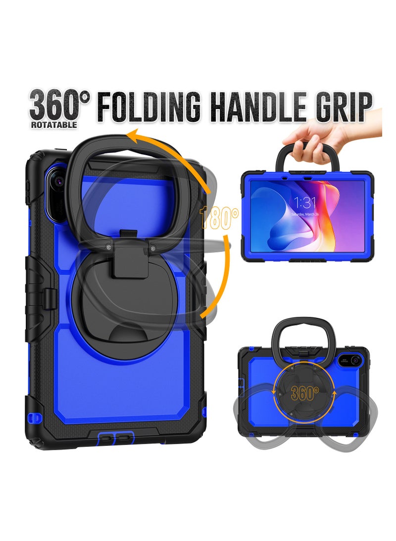 Compatible with Redmi Pad2 2025 Protective Case with Rotating Wristband Stand Shockproof Tablet Cover Precise Fit Portable Protection - Image 2